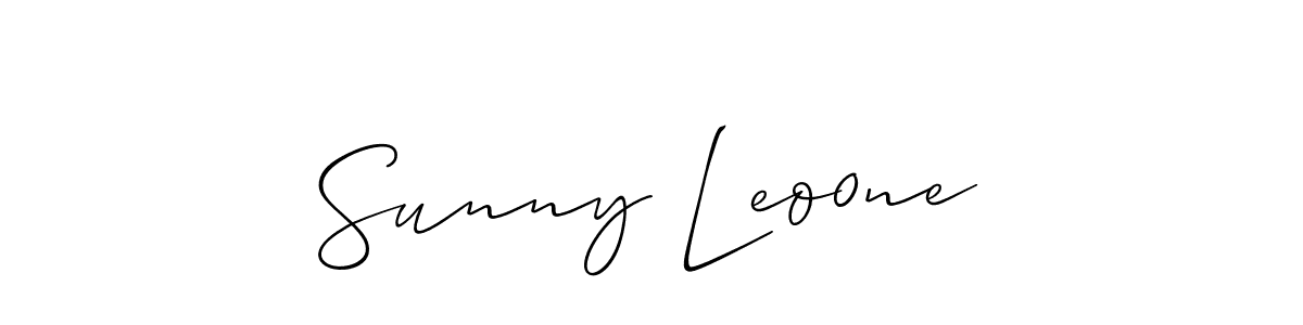 Create a beautiful signature design for name Sunny Leo0ne. With this signature (Allison_Script) fonts, you can make a handwritten signature for free. Sunny Leo0ne signature style 2 images and pictures png