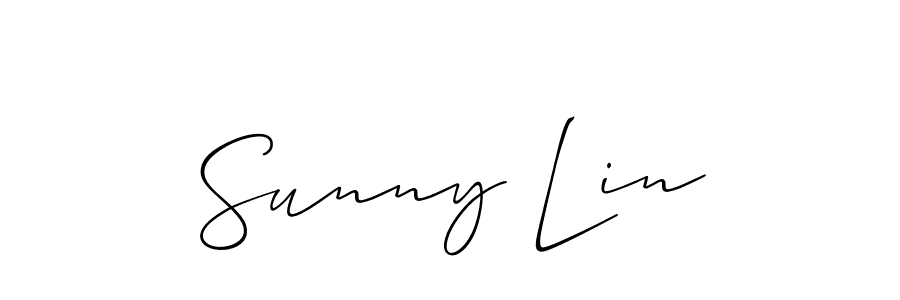 Best and Professional Signature Style for Sunny Lin. Allison_Script Best Signature Style Collection. Sunny Lin signature style 2 images and pictures png