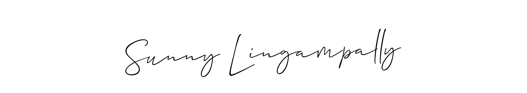Similarly Allison_Script is the best handwritten signature design. Signature creator online .You can use it as an online autograph creator for name Sunny Lingampally. Sunny Lingampally signature style 2 images and pictures png