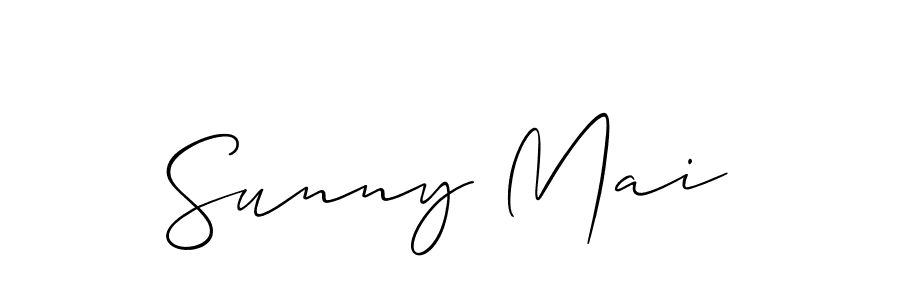 Create a beautiful signature design for name Sunny Mai. With this signature (Allison_Script) fonts, you can make a handwritten signature for free. Sunny Mai signature style 2 images and pictures png