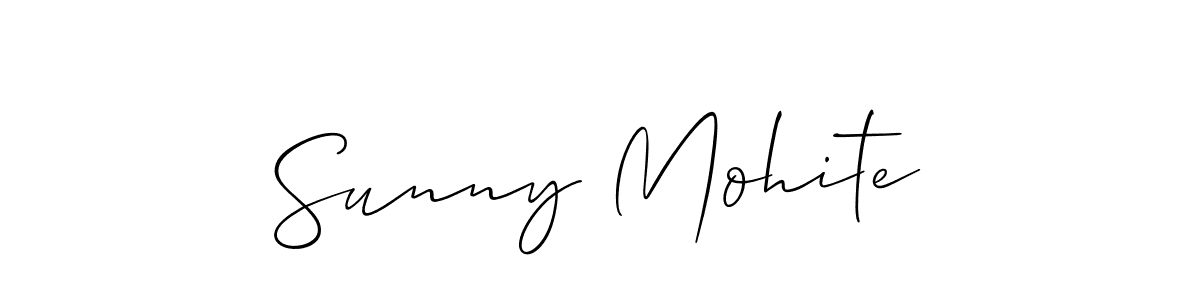 Also we have Sunny Mohite name is the best signature style. Create professional handwritten signature collection using Allison_Script autograph style. Sunny Mohite signature style 2 images and pictures png