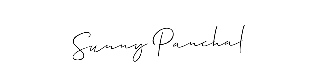 How to Draw Sunny Panchal signature style? Allison_Script is a latest design signature styles for name Sunny Panchal. Sunny Panchal signature style 2 images and pictures png