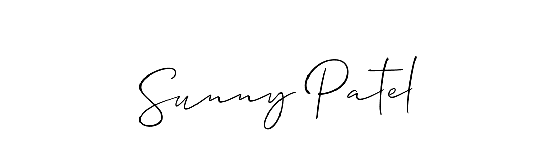 Use a signature maker to create a handwritten signature online. With this signature software, you can design (Allison_Script) your own signature for name Sunny Patel. Sunny Patel signature style 2 images and pictures png