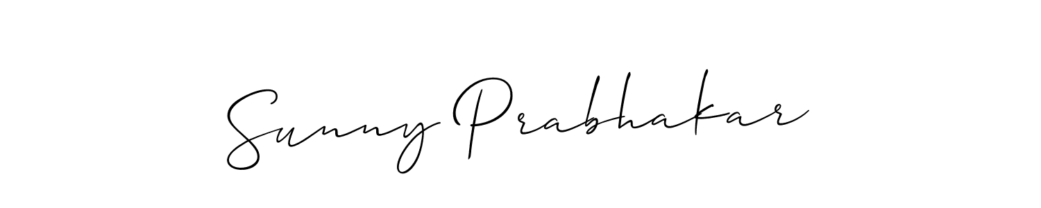 How to Draw Sunny Prabhakar signature style? Allison_Script is a latest design signature styles for name Sunny Prabhakar. Sunny Prabhakar signature style 2 images and pictures png