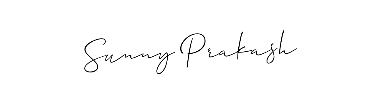 It looks lik you need a new signature style for name Sunny Prakash. Design unique handwritten (Allison_Script) signature with our free signature maker in just a few clicks. Sunny Prakash signature style 2 images and pictures png