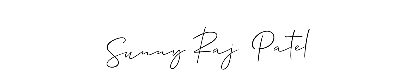 It looks lik you need a new signature style for name Sunny Raj  Patel. Design unique handwritten (Allison_Script) signature with our free signature maker in just a few clicks. Sunny Raj  Patel signature style 2 images and pictures png