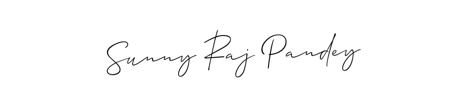 Use a signature maker to create a handwritten signature online. With this signature software, you can design (Allison_Script) your own signature for name Sunny Raj Pandey. Sunny Raj Pandey signature style 2 images and pictures png