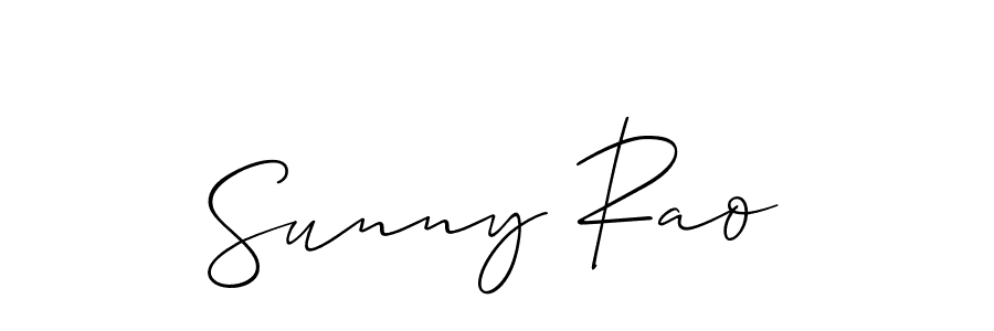 How to make Sunny Rao signature? Allison_Script is a professional autograph style. Create handwritten signature for Sunny Rao name. Sunny Rao signature style 2 images and pictures png