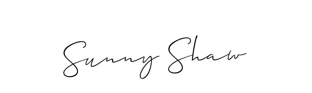 You should practise on your own different ways (Allison_Script) to write your name (Sunny Shaw) in signature. don't let someone else do it for you. Sunny Shaw signature style 2 images and pictures png