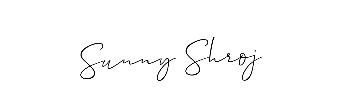 How to make Sunny Shroj name signature. Use Allison_Script style for creating short signs online. This is the latest handwritten sign. Sunny Shroj signature style 2 images and pictures png