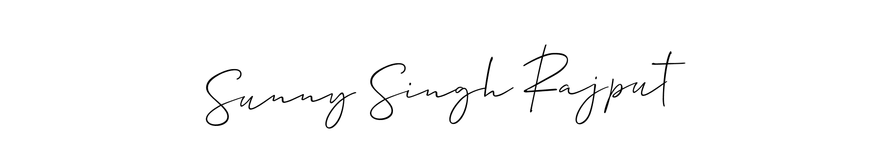 How to make Sunny Singh Rajput name signature. Use Allison_Script style for creating short signs online. This is the latest handwritten sign. Sunny Singh Rajput signature style 2 images and pictures png