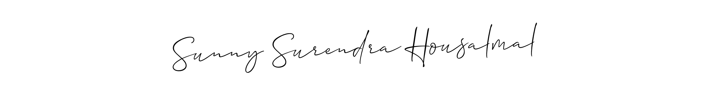 Also You can easily find your signature by using the search form. We will create Sunny Surendra Housalmal name handwritten signature images for you free of cost using Allison_Script sign style. Sunny Surendra Housalmal signature style 2 images and pictures png