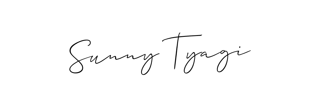 How to make Sunny Tyagi signature? Allison_Script is a professional autograph style. Create handwritten signature for Sunny Tyagi name. Sunny Tyagi signature style 2 images and pictures png