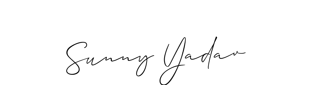 The best way (Allison_Script) to make a short signature is to pick only two or three words in your name. The name Sunny Yadav include a total of six letters. For converting this name. Sunny Yadav signature style 2 images and pictures png