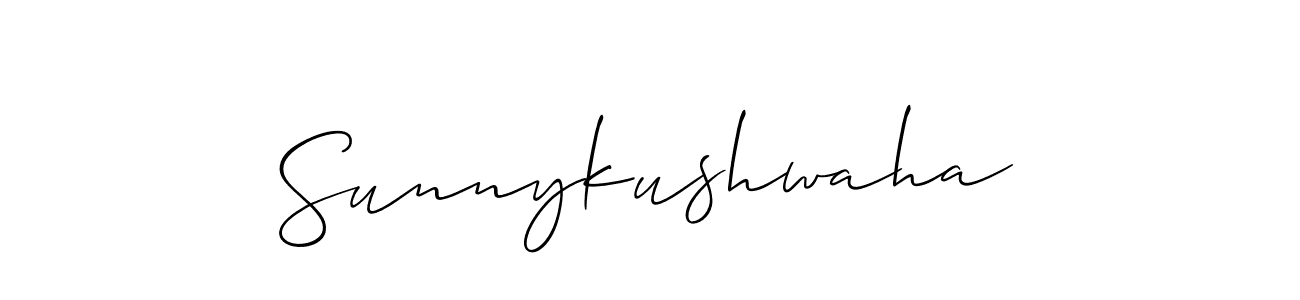 Make a short Sunnykushwaha signature style. Manage your documents anywhere anytime using Allison_Script. Create and add eSignatures, submit forms, share and send files easily. Sunnykushwaha signature style 2 images and pictures png
