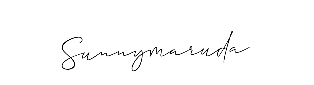 How to make Sunnymaruda signature? Allison_Script is a professional autograph style. Create handwritten signature for Sunnymaruda name. Sunnymaruda signature style 2 images and pictures png