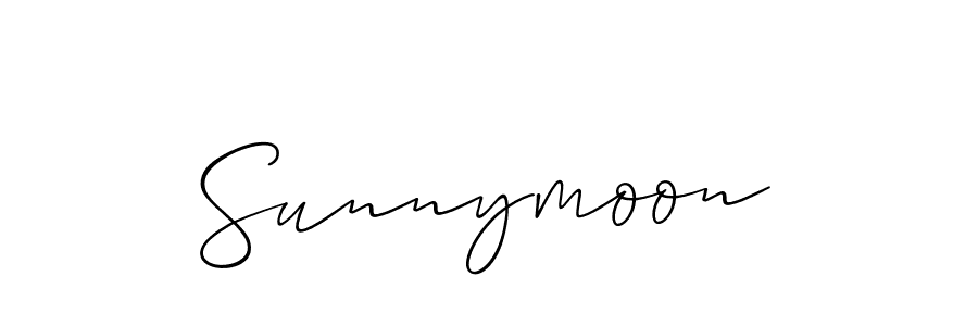 Design your own signature with our free online signature maker. With this signature software, you can create a handwritten (Allison_Script) signature for name Sunnymoon. Sunnymoon signature style 2 images and pictures png