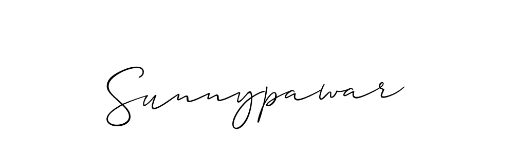Sunnypawar stylish signature style. Best Handwritten Sign (Allison_Script) for my name. Handwritten Signature Collection Ideas for my name Sunnypawar. Sunnypawar signature style 2 images and pictures png