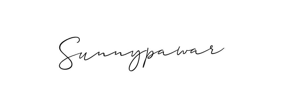 Use a signature maker to create a handwritten signature online. With this signature software, you can design (Allison_Script) your own signature for name Sunnypawar. Sunnypawar signature style 2 images and pictures png