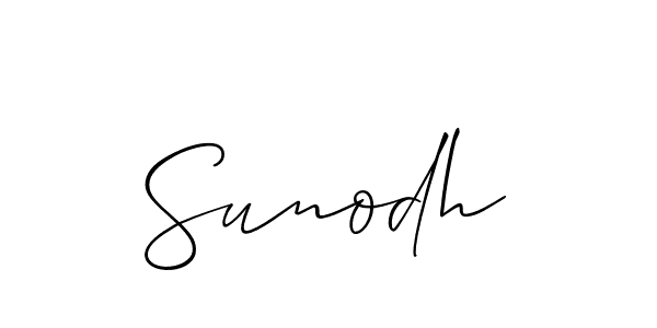 Best and Professional Signature Style for Sunodh. Allison_Script Best Signature Style Collection. Sunodh signature style 2 images and pictures png