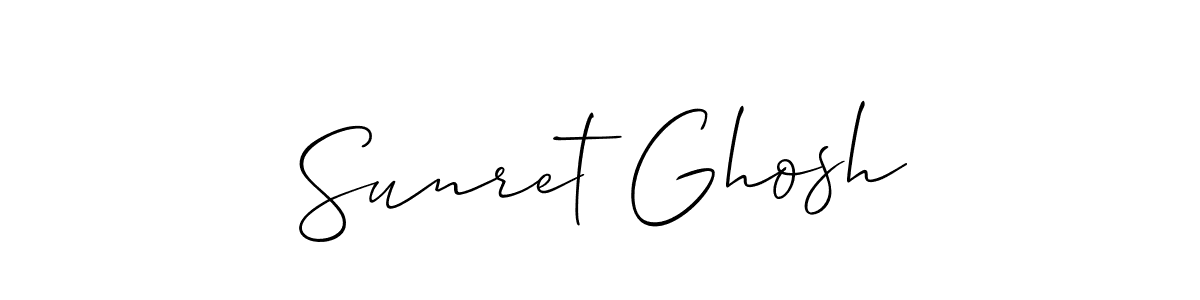 Design your own signature with our free online signature maker. With this signature software, you can create a handwritten (Allison_Script) signature for name Sunret Ghosh. Sunret Ghosh signature style 2 images and pictures png