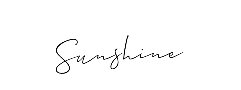 You should practise on your own different ways (Allison_Script) to write your name (Sunshine) in signature. don't let someone else do it for you. Sunshine signature style 2 images and pictures png