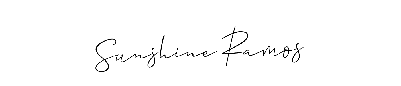 Make a beautiful signature design for name Sunshine Ramos. With this signature (Allison_Script) style, you can create a handwritten signature for free. Sunshine Ramos signature style 2 images and pictures png
