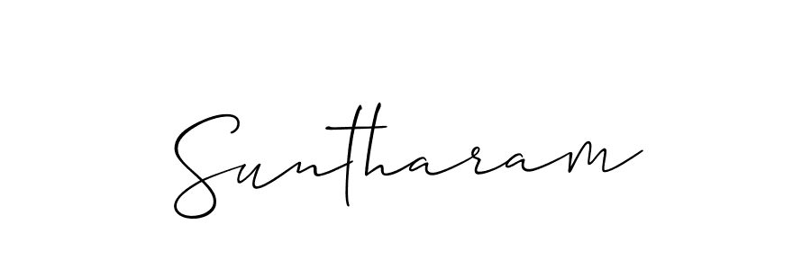 How to make Suntharam name signature. Use Allison_Script style for creating short signs online. This is the latest handwritten sign. Suntharam signature style 2 images and pictures png