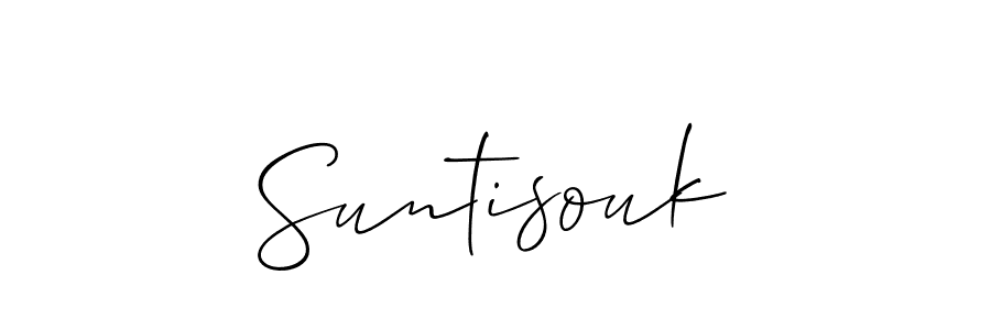 if you are searching for the best signature style for your name Suntisouk. so please give up your signature search. here we have designed multiple signature styles  using Allison_Script. Suntisouk signature style 2 images and pictures png