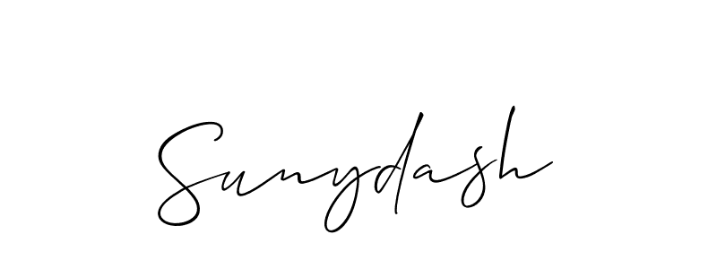 How to make Sunydash signature? Allison_Script is a professional autograph style. Create handwritten signature for Sunydash name. Sunydash signature style 2 images and pictures png