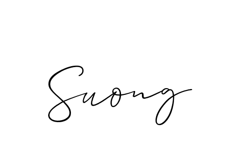 Use a signature maker to create a handwritten signature online. With this signature software, you can design (Allison_Script) your own signature for name Suong. Suong signature style 2 images and pictures png
