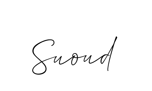 How to make Suoud signature? Allison_Script is a professional autograph style. Create handwritten signature for Suoud name. Suoud signature style 2 images and pictures png