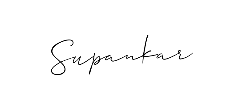 if you are searching for the best signature style for your name Supankar. so please give up your signature search. here we have designed multiple signature styles  using Allison_Script. Supankar signature style 2 images and pictures png