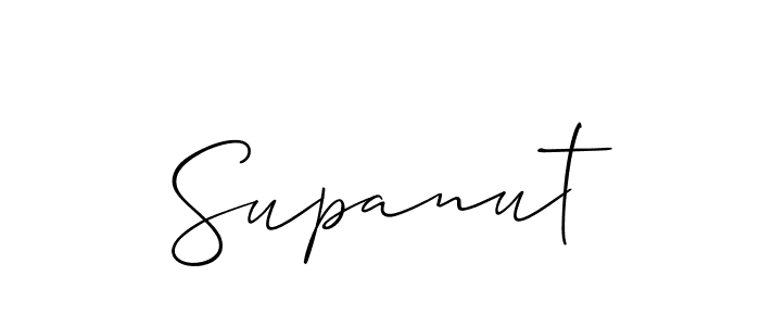 Allison_Script is a professional signature style that is perfect for those who want to add a touch of class to their signature. It is also a great choice for those who want to make their signature more unique. Get Supanut name to fancy signature for free. Supanut signature style 2 images and pictures png