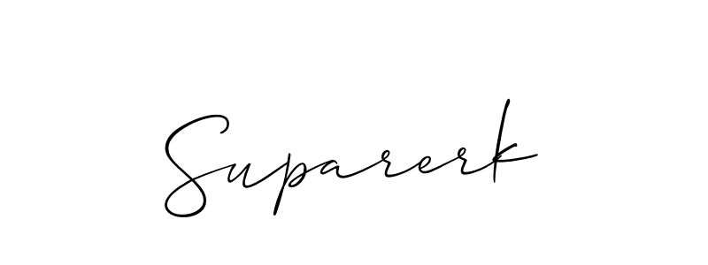 How to Draw Suparerk signature style? Allison_Script is a latest design signature styles for name Suparerk. Suparerk signature style 2 images and pictures png