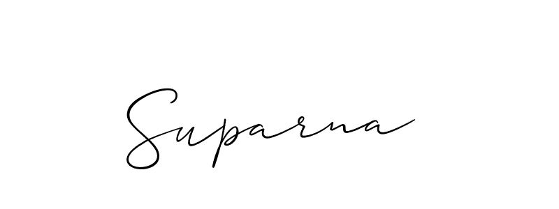 Also You can easily find your signature by using the search form. We will create Suparna  name handwritten signature images for you free of cost using Allison_Script sign style. Suparna  signature style 2 images and pictures png