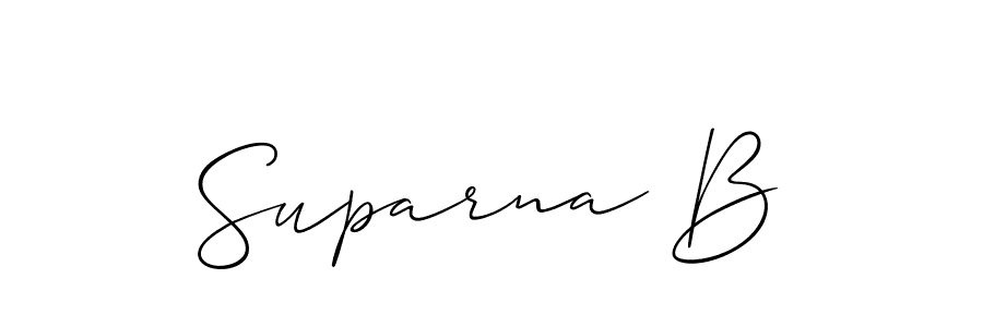 You can use this online signature creator to create a handwritten signature for the name Suparna B. This is the best online autograph maker. Suparna B signature style 2 images and pictures png