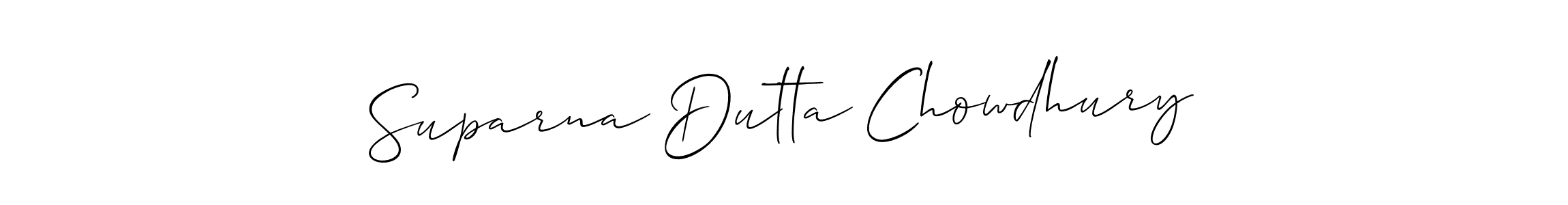 You should practise on your own different ways (Allison_Script) to write your name (Suparna Dutta Chowdhury) in signature. don't let someone else do it for you. Suparna Dutta Chowdhury signature style 2 images and pictures png