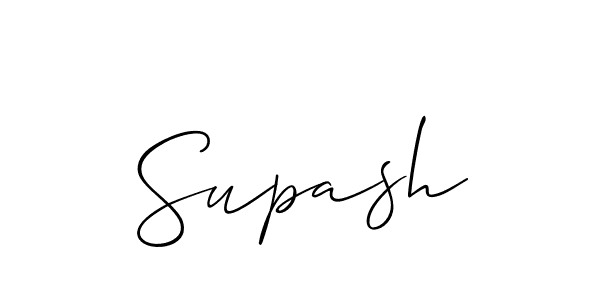 Make a beautiful signature design for name Supash. With this signature (Allison_Script) style, you can create a handwritten signature for free. Supash signature style 2 images and pictures png