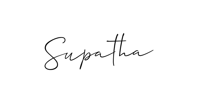 How to make Supatha name signature. Use Allison_Script style for creating short signs online. This is the latest handwritten sign. Supatha signature style 2 images and pictures png