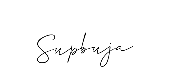 Make a short Supbuja signature style. Manage your documents anywhere anytime using Allison_Script. Create and add eSignatures, submit forms, share and send files easily. Supbuja signature style 2 images and pictures png