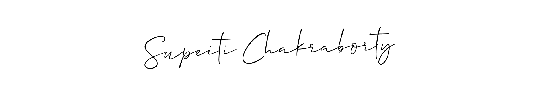 Similarly Allison_Script is the best handwritten signature design. Signature creator online .You can use it as an online autograph creator for name Supeiti Chakraborty. Supeiti Chakraborty signature style 2 images and pictures png