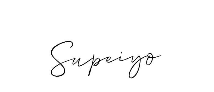 Make a short Supeiyo signature style. Manage your documents anywhere anytime using Allison_Script. Create and add eSignatures, submit forms, share and send files easily. Supeiyo signature style 2 images and pictures png