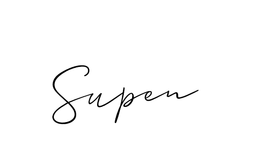 Check out images of Autograph of Supen name. Actor Supen Signature Style. Allison_Script is a professional sign style online. Supen signature style 2 images and pictures png