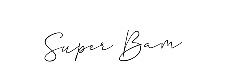 Make a short Super Bam signature style. Manage your documents anywhere anytime using Allison_Script. Create and add eSignatures, submit forms, share and send files easily. Super Bam signature style 2 images and pictures png