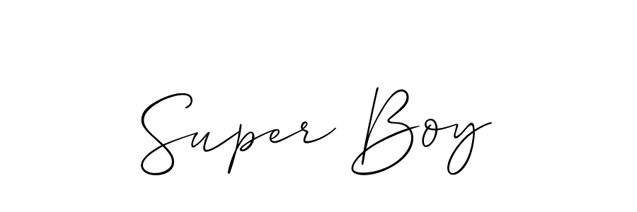 Create a beautiful signature design for name Super Boy. With this signature (Allison_Script) fonts, you can make a handwritten signature for free. Super Boy signature style 2 images and pictures png