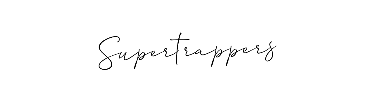Supertrappers stylish signature style. Best Handwritten Sign (Allison_Script) for my name. Handwritten Signature Collection Ideas for my name Supertrappers. Supertrappers signature style 2 images and pictures png