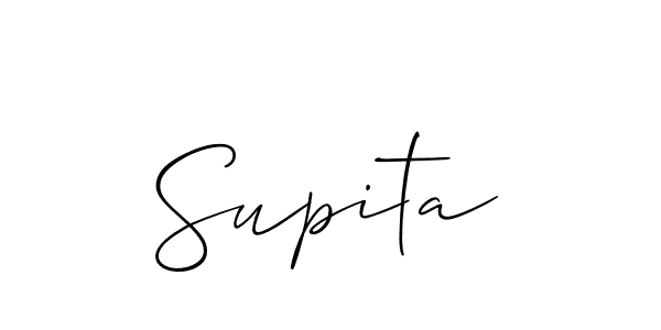 Make a beautiful signature design for name Supita. With this signature (Allison_Script) style, you can create a handwritten signature for free. Supita signature style 2 images and pictures png