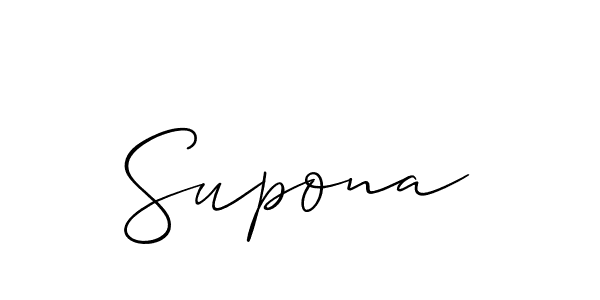 Best and Professional Signature Style for Supona. Allison_Script Best Signature Style Collection. Supona signature style 2 images and pictures png