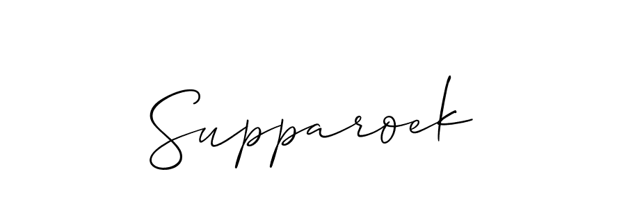 Supparoek stylish signature style. Best Handwritten Sign (Allison_Script) for my name. Handwritten Signature Collection Ideas for my name Supparoek. Supparoek signature style 2 images and pictures png